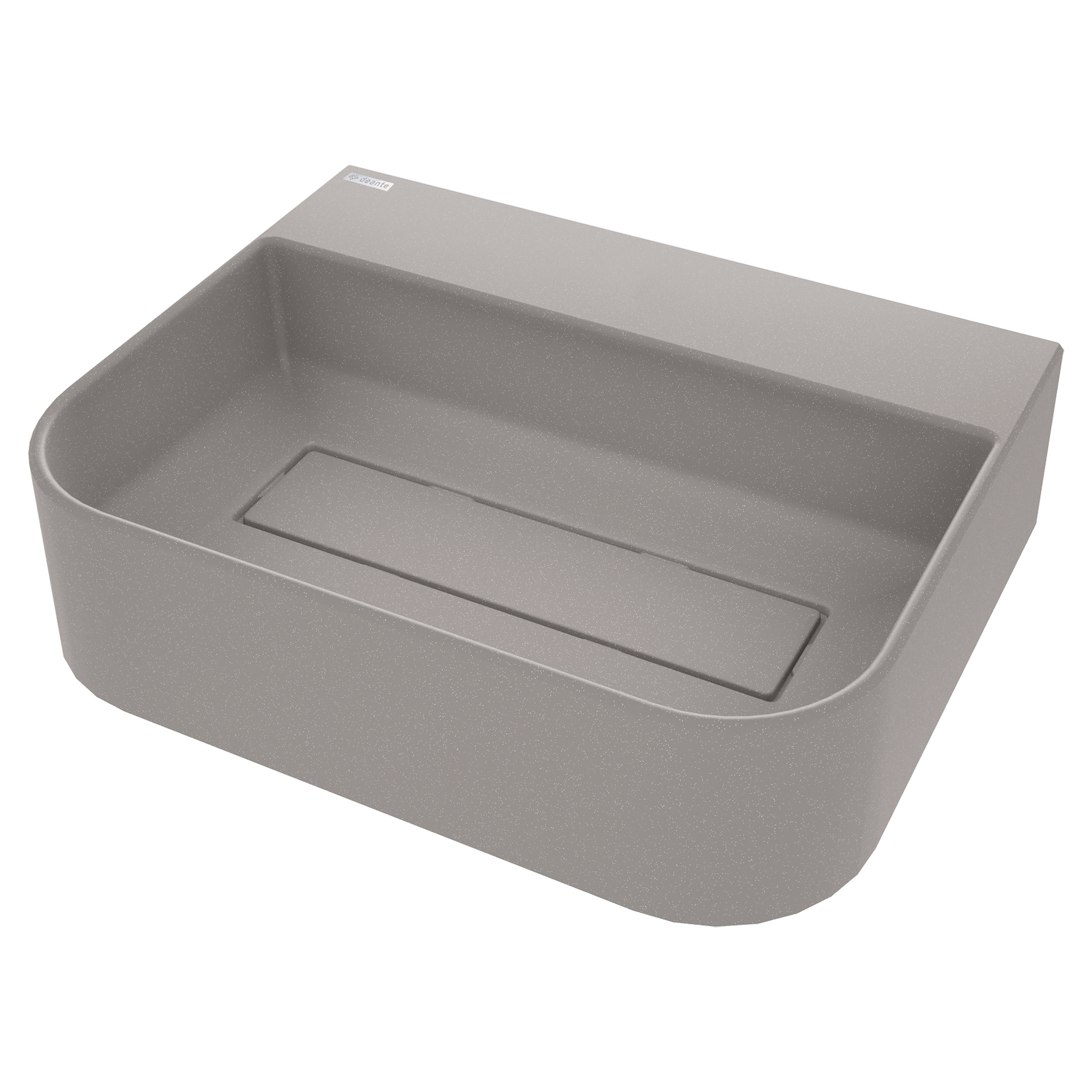 Tvättställ Arnika Rektangulär Grå Metallic Matt 50x40 cm