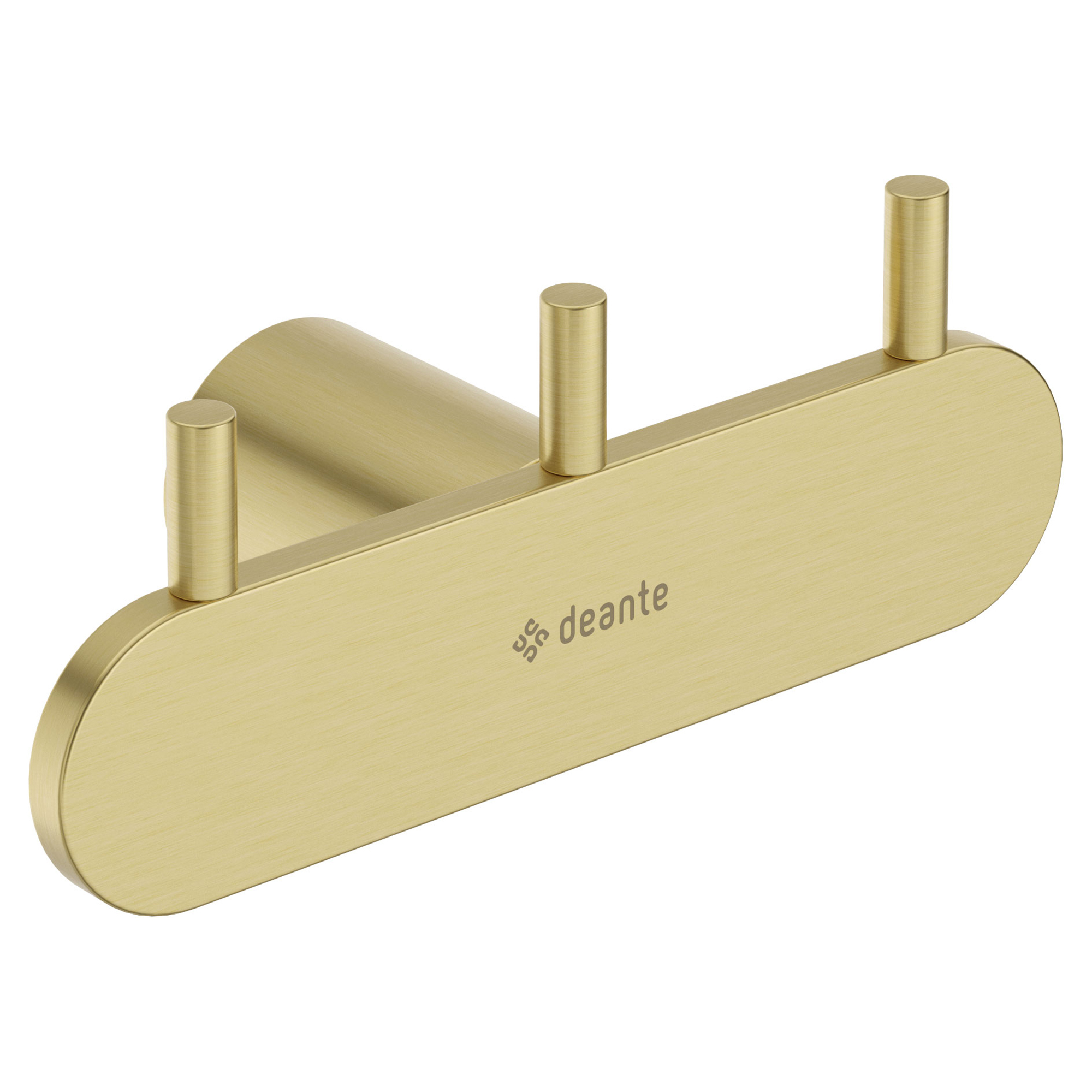 Trippelkrok Round Borstad Guld Matt