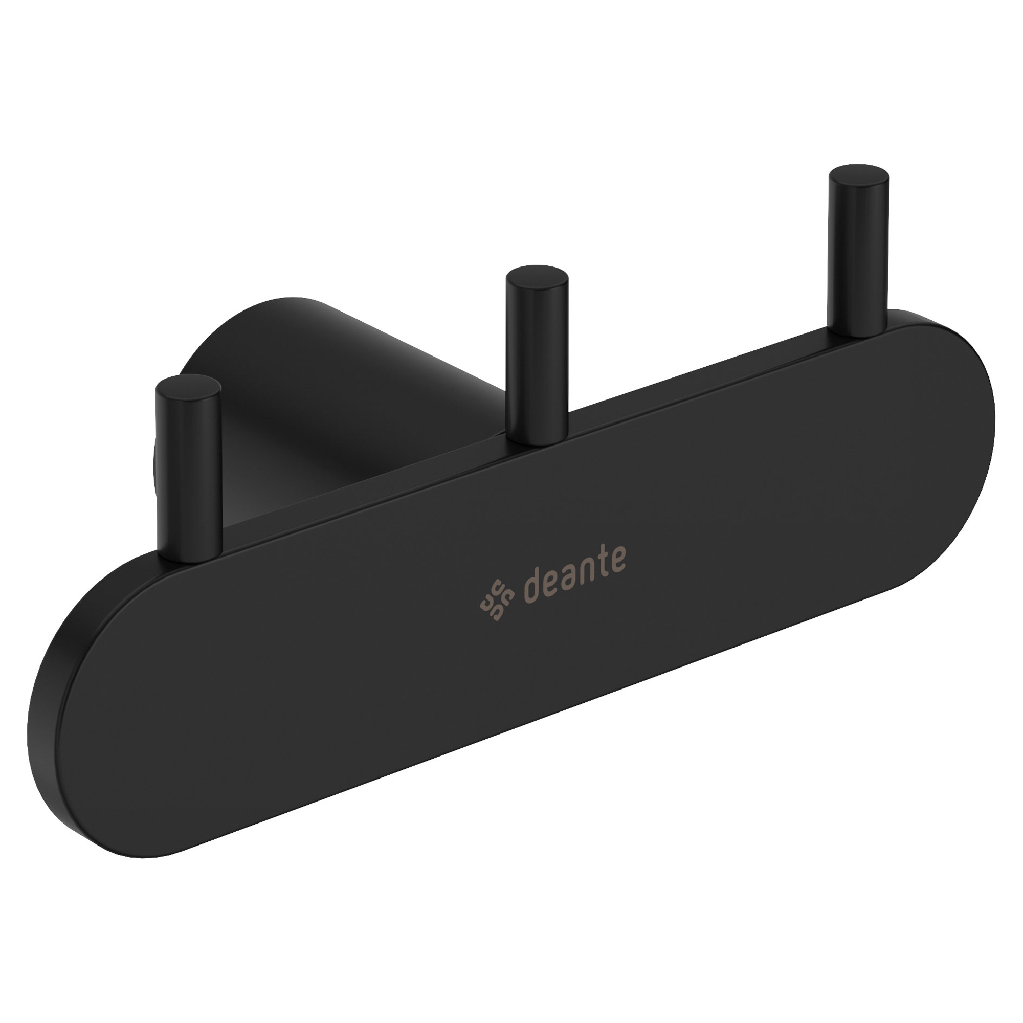 Trippelkrok Round Svart Matt