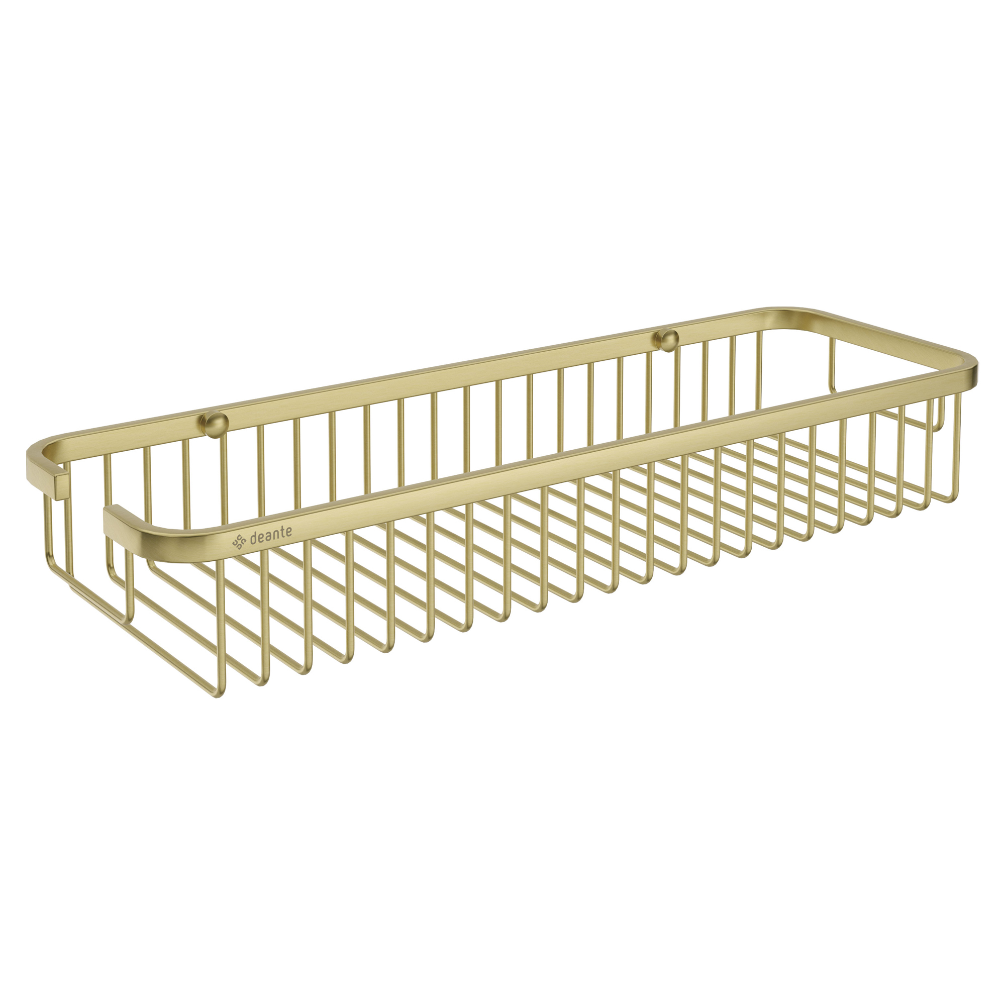 Duschkorg Round Borstad Guld Matt