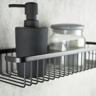 Duschkorg <strong>Round</strong>  Svart Matt