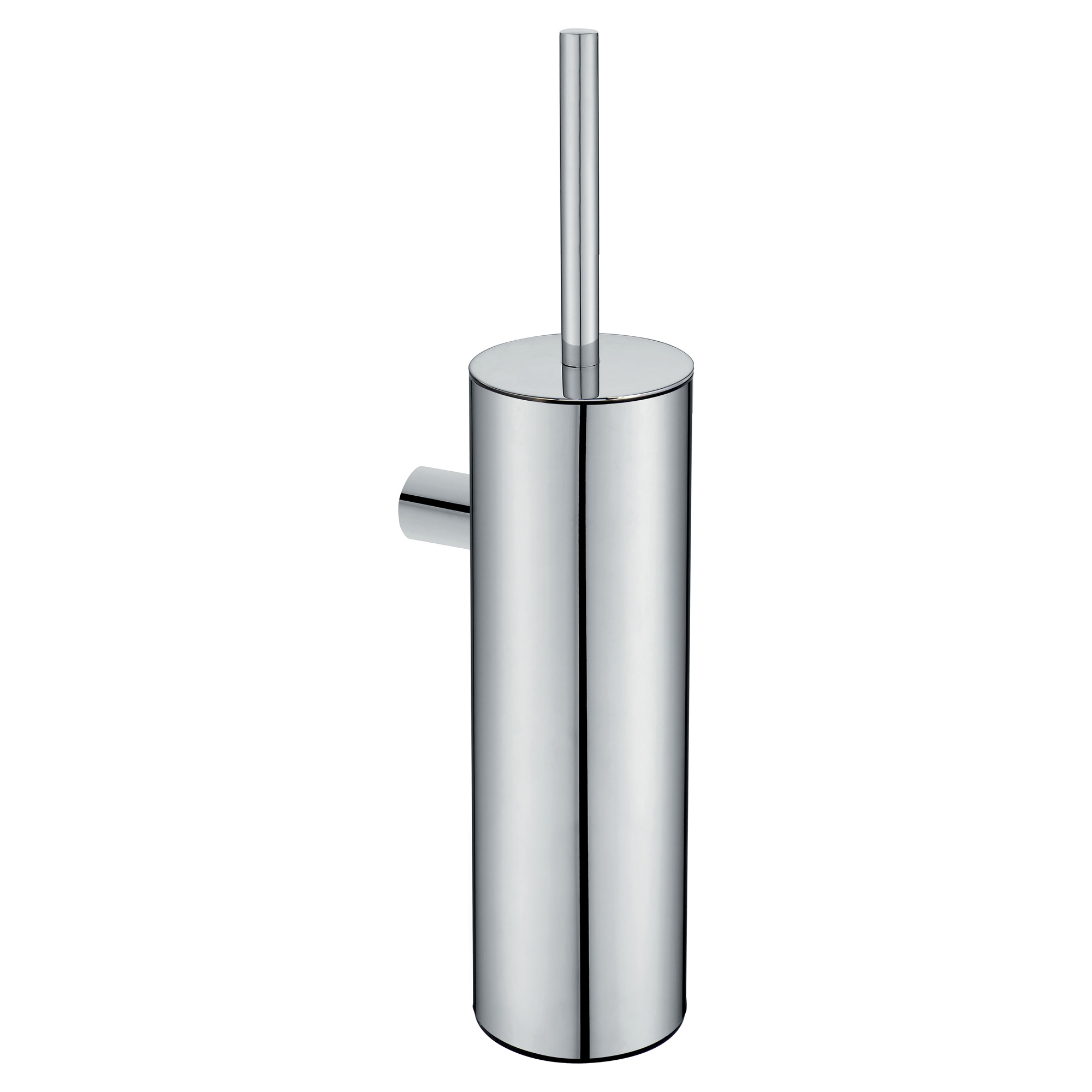 Väggmonterad Toalettborste Round Krom Blank