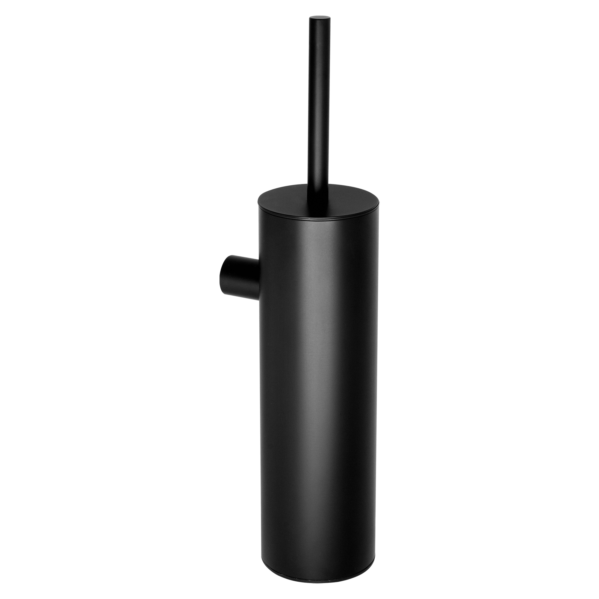 Väggmonterad Toalettborste Round Svart Matt