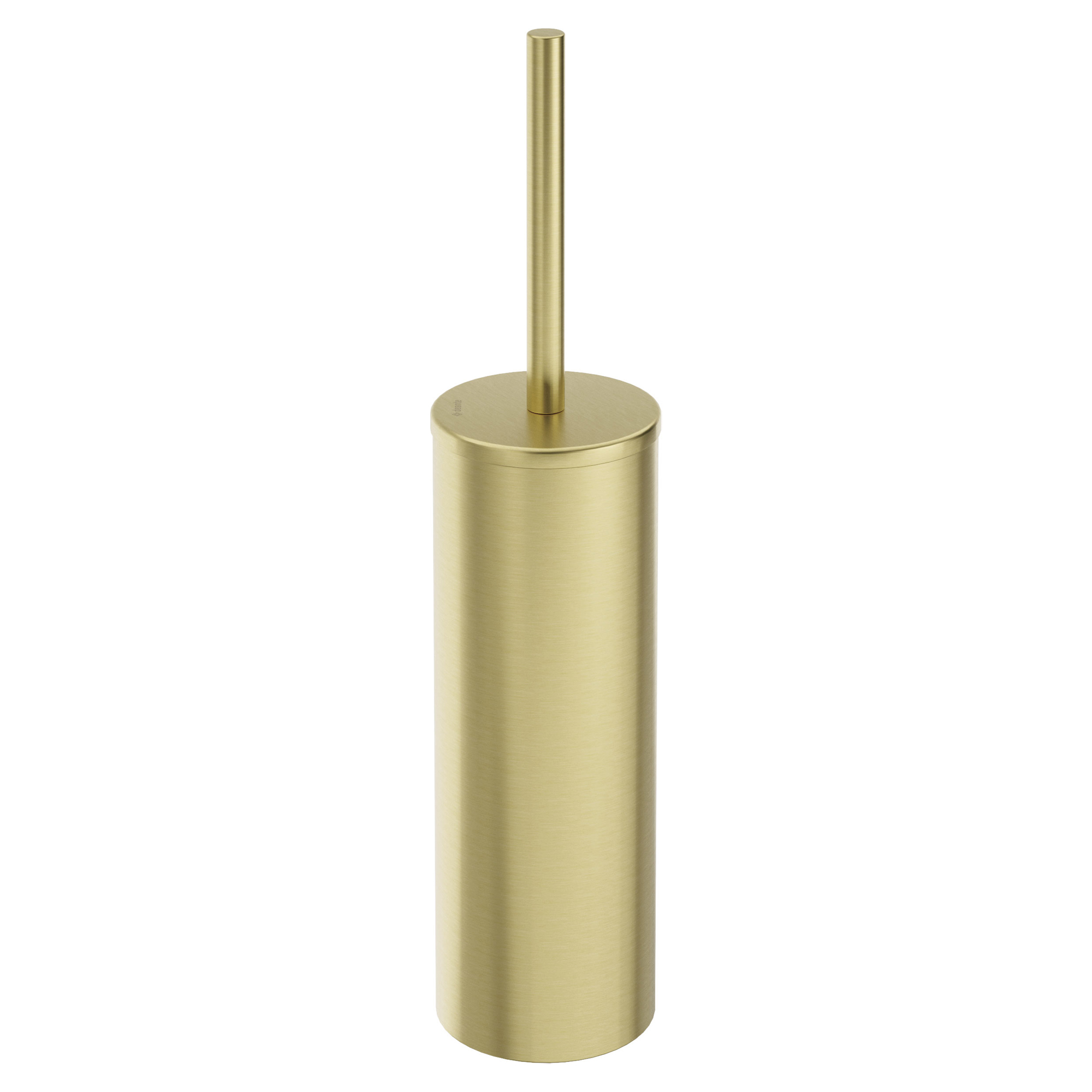 Toalettborste Round Borstad Guld Matt