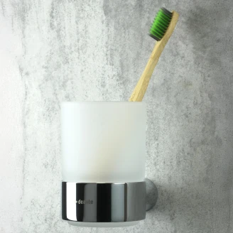 Tandborsthållare <strong>Round</strong>  Krom Blank