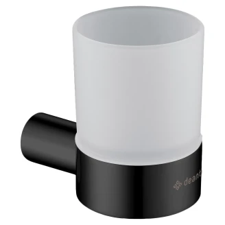 Tandborsthållare <strong>Round</strong>  Svart Matt