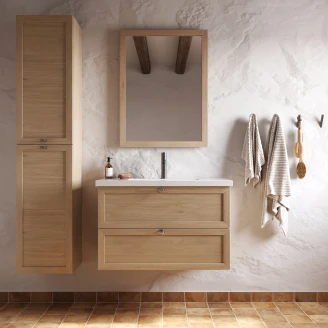 Spegel <strong>Craftwood</strong>  Ekfaner Bleached Oak Matt 60x80 cm