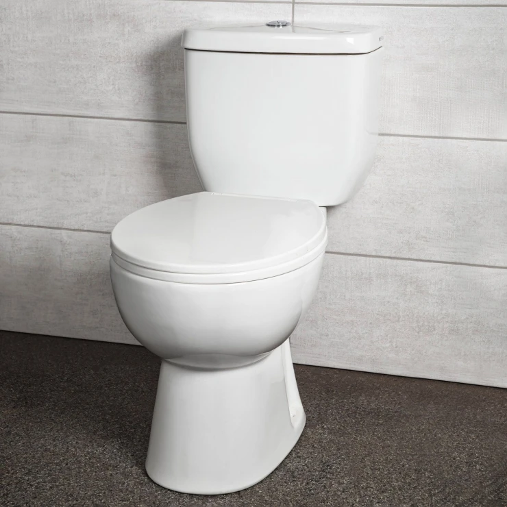 Toalett Puro Hvit Blank med Vortex Spolningssystem