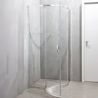 Duschhörn <strong>Airelle</strong>  80x80 cm Rund Krom Blank