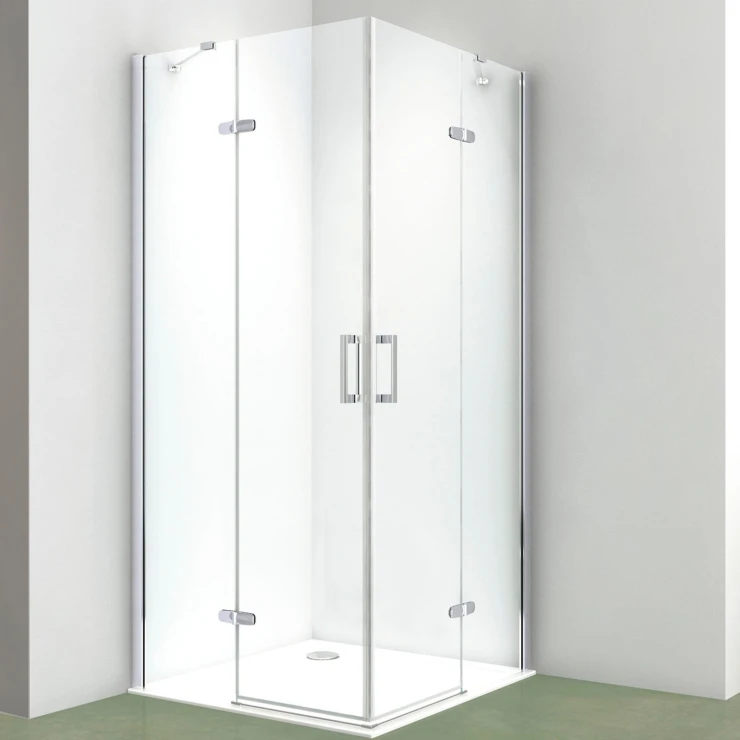 Dusjhjørne Vitria 90x90 cm Kvadratisk Krom Blank