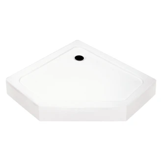Duschkar <strong>Nefud</strong>  90x90 cm Pentagonal Vit Blank