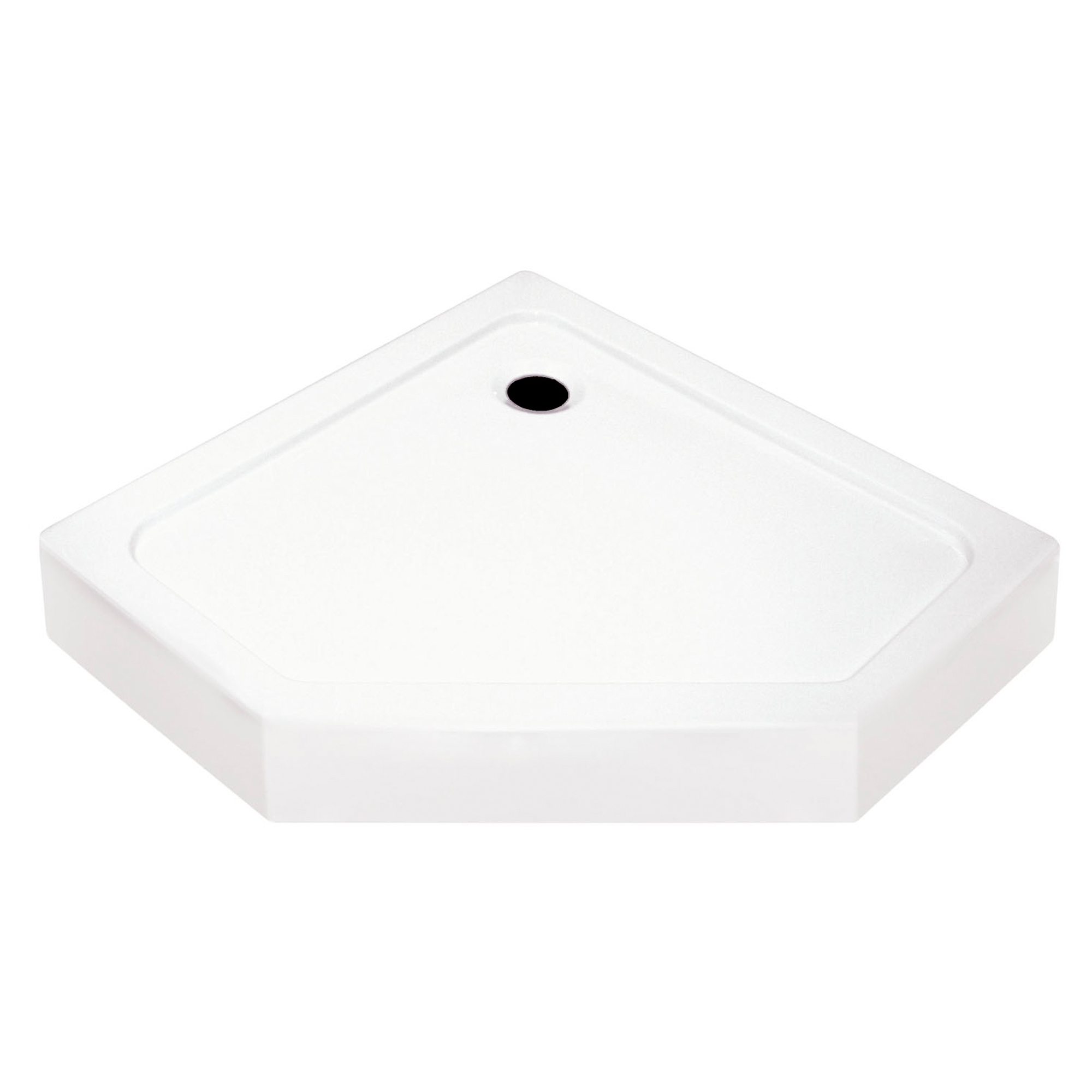 Duschkar Nefud 90x90 cm Pentagonal Vit Blank