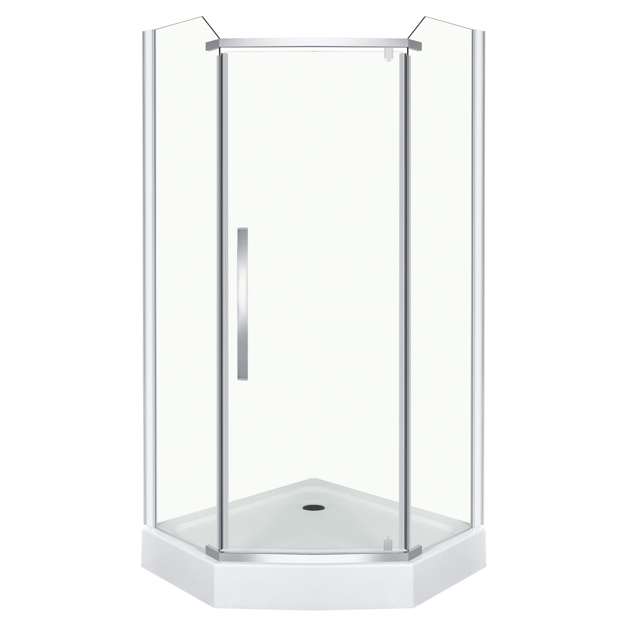 Duschhörn Dunara 100x80 cm Krom Blank