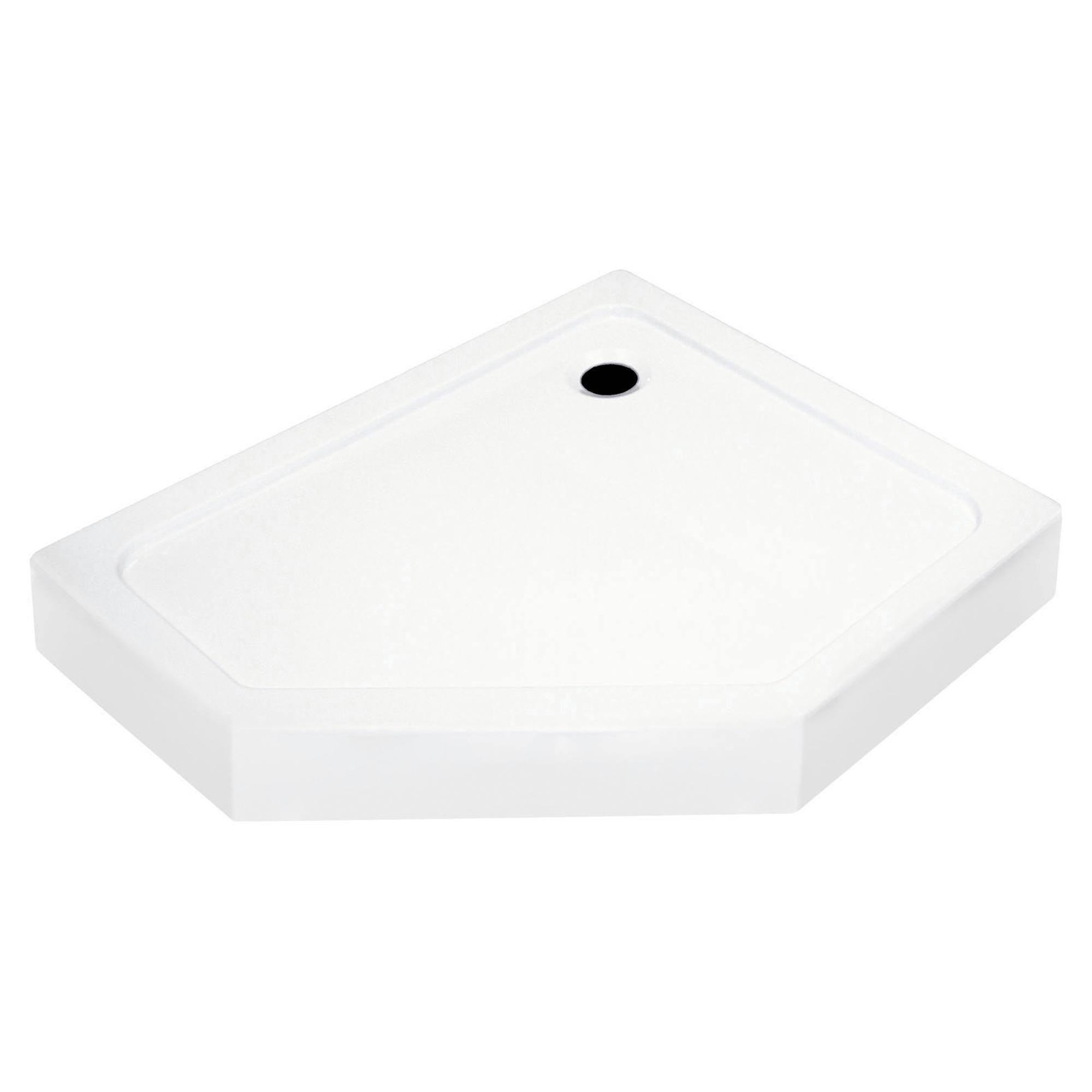 Duschkar Dunara 100x80 cm Pentagonal Vit Blank Höger