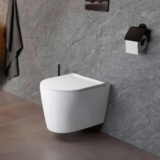 Vägghängd Toalett <strong>Mila</strong>  Vit Blank