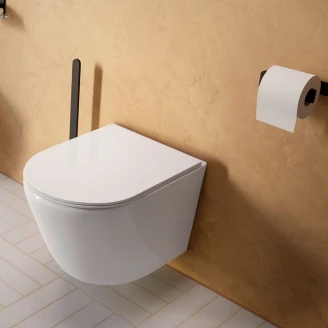 Vägghängd Toalett <strong>Fjord</strong>  Vit Blank