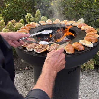 BonFeu <strong>Grillset</strong>  med BonBiza Eldstad Svart, Lock & Stekspade