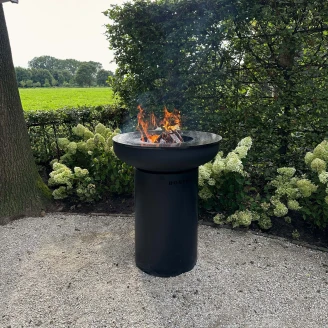BonFeu <strong>Grillset</strong>  med BonBiza Eldstad Svart, Subbel Stålring för Gril & Grillgaller Rund
