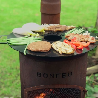 BonFeu <strong>Grillset</strong>  med BonGiano Eldstad Cortenstål SP & Plancha