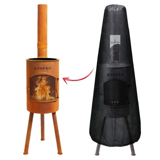 BonFeu Set med BonGiano Eldstad Cortenstål SP & Överdrag