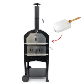 BonFeu Set med Pizzaugn Heat Svart & Stekspade för Pizza