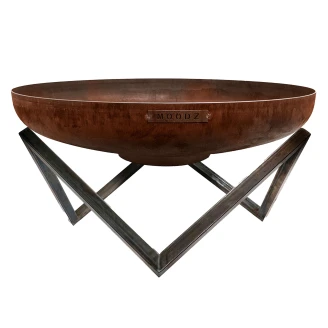 BonFeu Set med Eldskål Cortenstål 60 cm & Fötter Stjärna