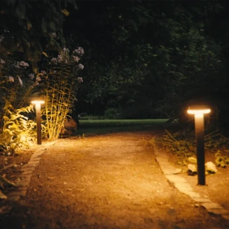 Solcellspollare Rund <strong>Solixx</strong>  Svart Matt