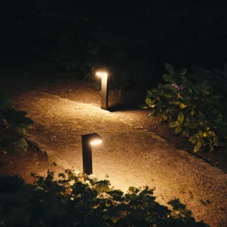 Solcellspollare Kvadrat <strong>Solixx</strong>  Svart Matt