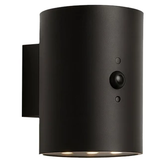 Solcellsvägglampa <strong>Senora</strong>  Rund M Svart Matt