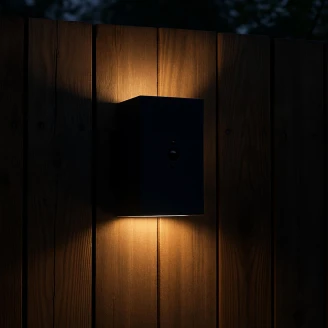 Solcellsvägglampa <strong>Senora</strong>  Kvadrat M Svart Matt