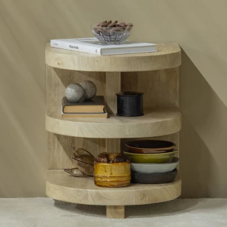 Woood Sidobord <strong>Darren</strong>  Naturlig Ø 36 cm