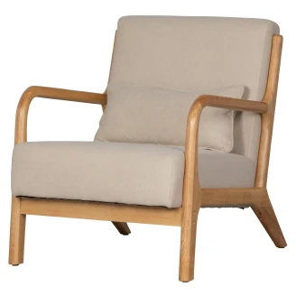 Woood Stol med Armstöd <strong>Mark</strong>  Beige