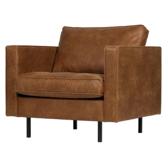 Woood Loungefåtölj <strong>Rodeo</strong>  Cognac Eco-Läder