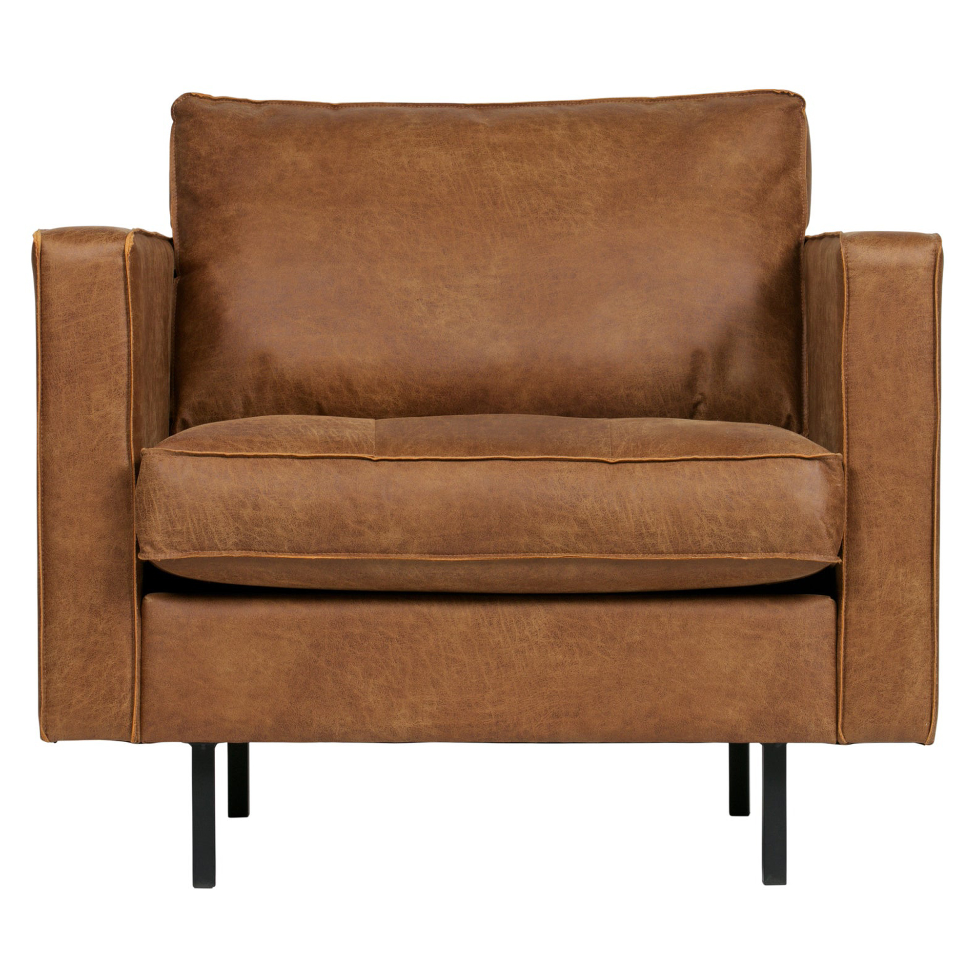 Woood Loungefåtölj Rodeo Cognac Eco-Läder