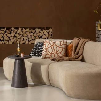 Woood Soffbord <strong>Maan</strong>  Mörkbrun Ø 40 cm