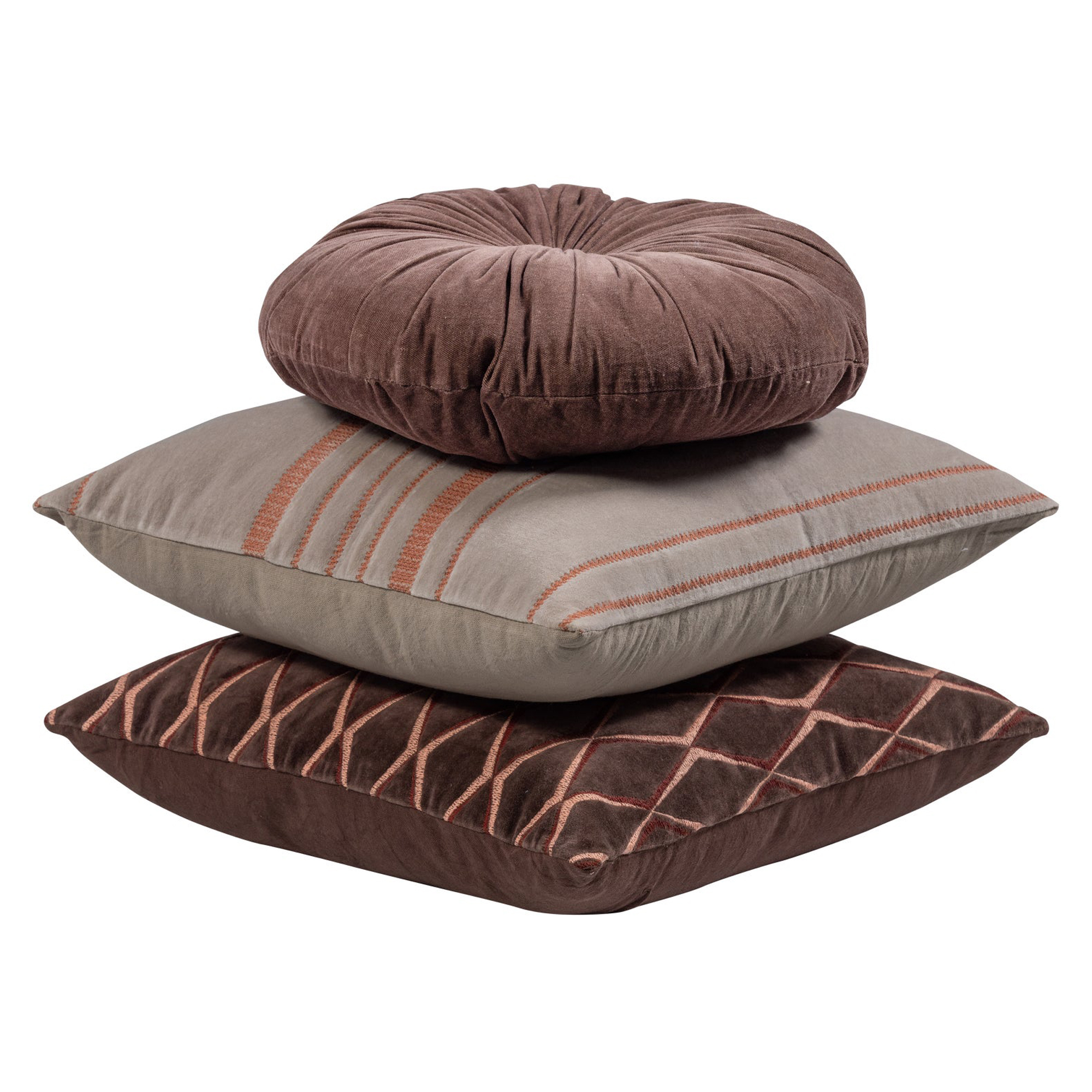 Woood Set Med Kuddar 3 St Aziz Brun Hill Ceramic woood-set-med-kuddar-3-st-aziz-brun-hill-ceramic