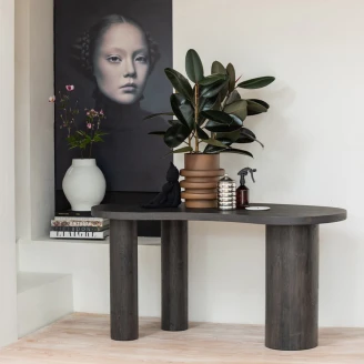 Woood Bord <strong>Maan</strong>  Mörkbrun 150x70 cm