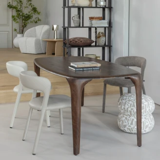 Woood Stol <strong>Noble Alpha</strong>  Beige Läderlook