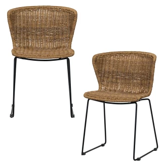 Woood Set med Trädgårdsstolar 2 st <strong>Wings</strong>  Natur