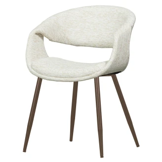 Woood Stol med Armstöd <strong>Yossi</strong>  Beige, Koppar