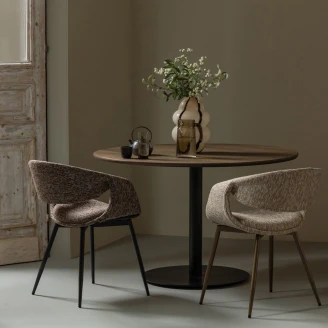 Woood Stol med Armstöd <strong>Yossi</strong>  Brun, Svart