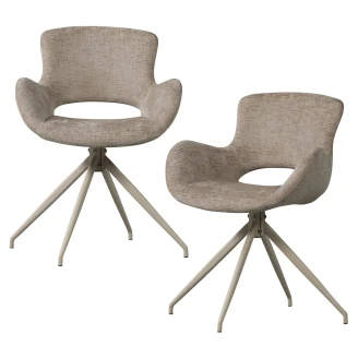 Woood Set med 2 Stolar med Armstöd <strong>Eliva</strong>  Sand