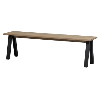 Woood Bänk 160 cm <strong>Tablo</strong>  Naturlig, Svart
