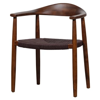 Woood Stol med Armstöd <strong>Embrace</strong>  Mörkbrun