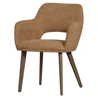 Woood Stol med Armstöd <strong>Murat</strong>  Gul, Mörkbrun