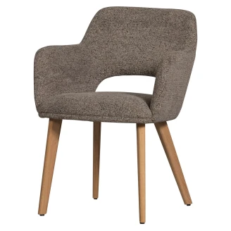 Woood Stol med Armstöd <strong>Murat</strong>  Taupe, Trä