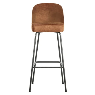Woood Barstol <strong>Vogue Alpha</strong> Cognac Eco-Läder 80 cm