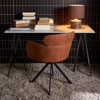 Woood Stol med Armstöd <strong>Fenne</strong>  Cognac