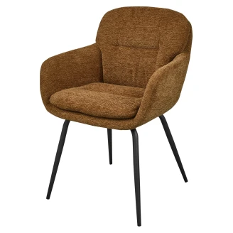 Woood Stol med Armstöd <strong>Runa Ny</strong>  Karamellbrun, Gul