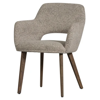 Woood Stol med Armstöd <strong>Murat</strong>  Grå, Mörkbrun